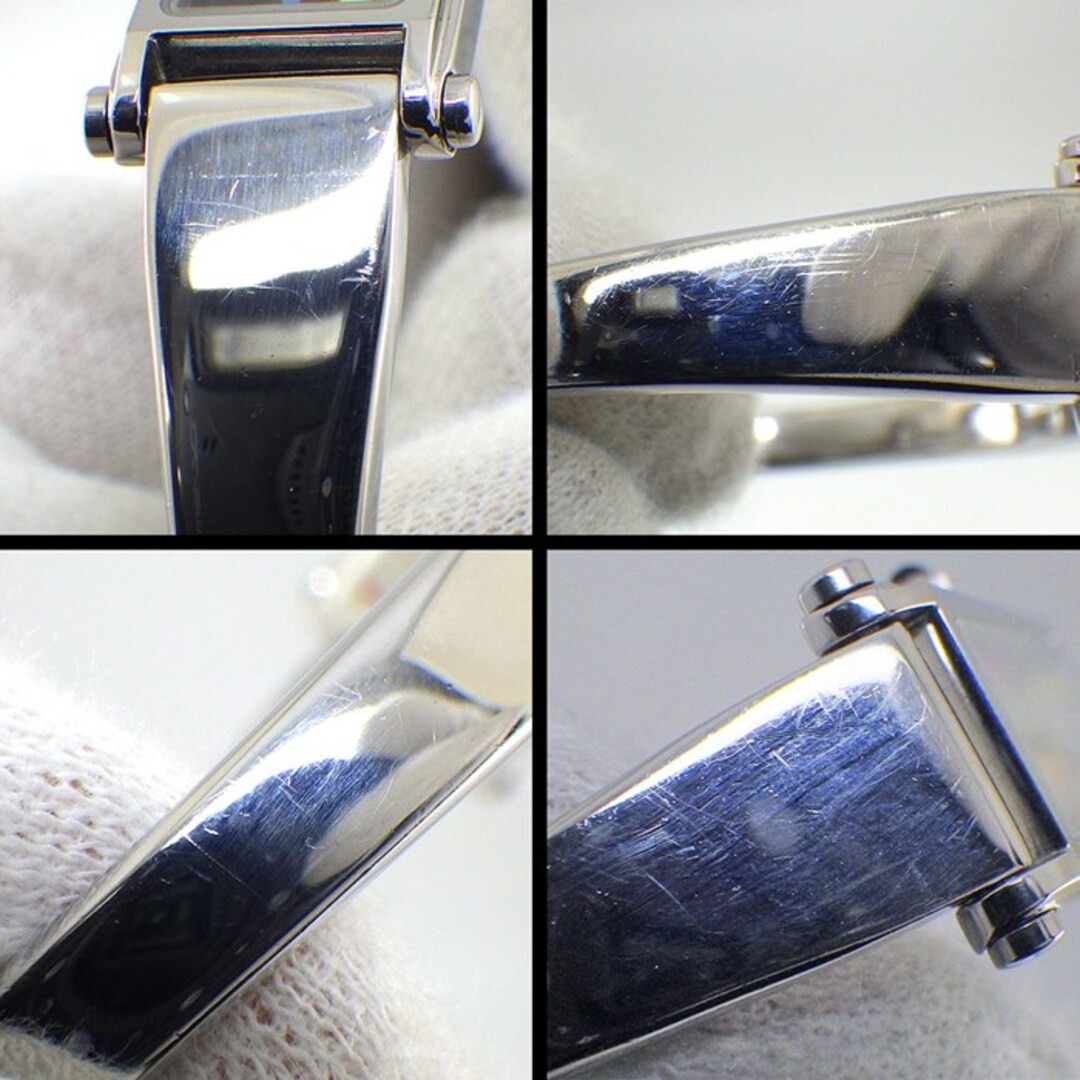 Gucci 1500L Flower Leaf Rectangular Bangle Watch … - image 6