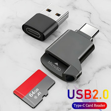 Mini USB C Type C 2.0 Card Reader SD Micro TF Memory Adapter Phone Laptop