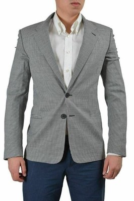 Versus Versace Men's Multi-Color Wool Two Button Sport Coat Blazer US 38 IT 48