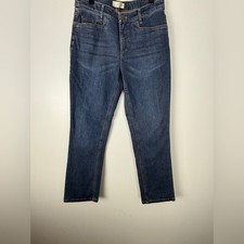 J. Jill Women's Straight Leg Jeans - Dark Blue