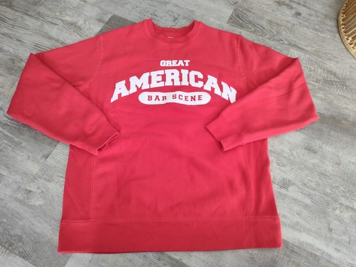 Zach Bryan Great American Bar Scene Album Tour Band Sweatshirt mit Rundhalsausschnitt rot M