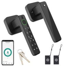 Smart Door Lock Electronic Keyless Fingerprint Door Knob WiFi Alexa Bluetooth