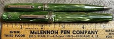 Wahl Eversharp Doric Fountain Pen Set in Cathay Green - 14k Medium Flexible Nib