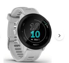 Garmin Forerunner 55 GPS Running Watch Heart Rate 42mm 14-Day Battery White