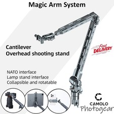 Camolo 30" Magic Arm w Clamp, Overhead Phone Mount, Flexible Desk Camera Mount