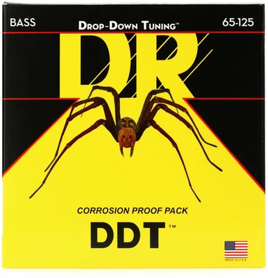 DR Strings DDT-65 Drop-Down Tuning Stainless Steel Super Heavy Bass Strings