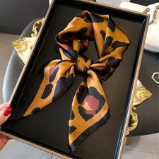 Women’s 70x70cm Silk Scarf Square Shawl Headband Neck Luxury Bandana uk