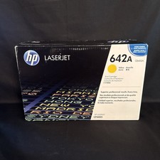 Genuine HP LaserJet CB402A / 642A Yellow Toner for CP4005 SEALED