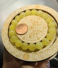 9.6mm Rare High-Grade Australian Golden Prehnite Bracelet — photo 6