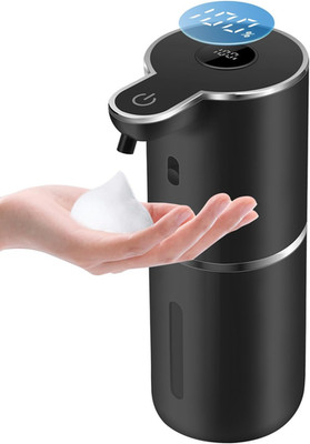 Automatic Foaming Soap Dispenser 12.8Oz, Rechargeable & 6 Levels Foaming Adjusta