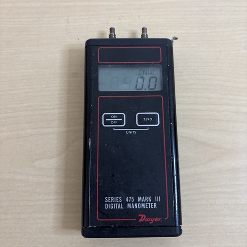Dwyer 475-3-FM Mark III Handheld Digital Manometer 0-200" w.c. Pressure Gauge