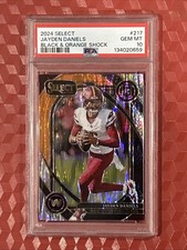 PSA 10 Gem Mint 2024 Panini Select Jayden Daniels Black & Orange Shock SP