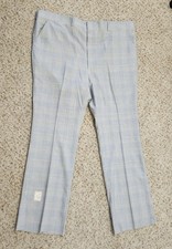 men's vintage pants sz 50 1970s plaid new old stock