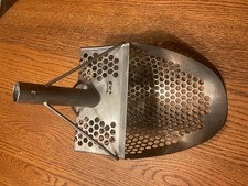 CKG Titanium Sand Scoop Shovel - Silver 1.5 lbs 10 mm Hexahedron Holes