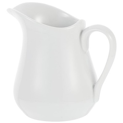 450ml Weiße Milchkanne Keramik, Porzellan Milchkännchen Elegante Milchkanne I...