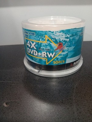DVD+RW 50 Pack - 4.7GB Rewritable DVD Plus RW Blank Disc NEW