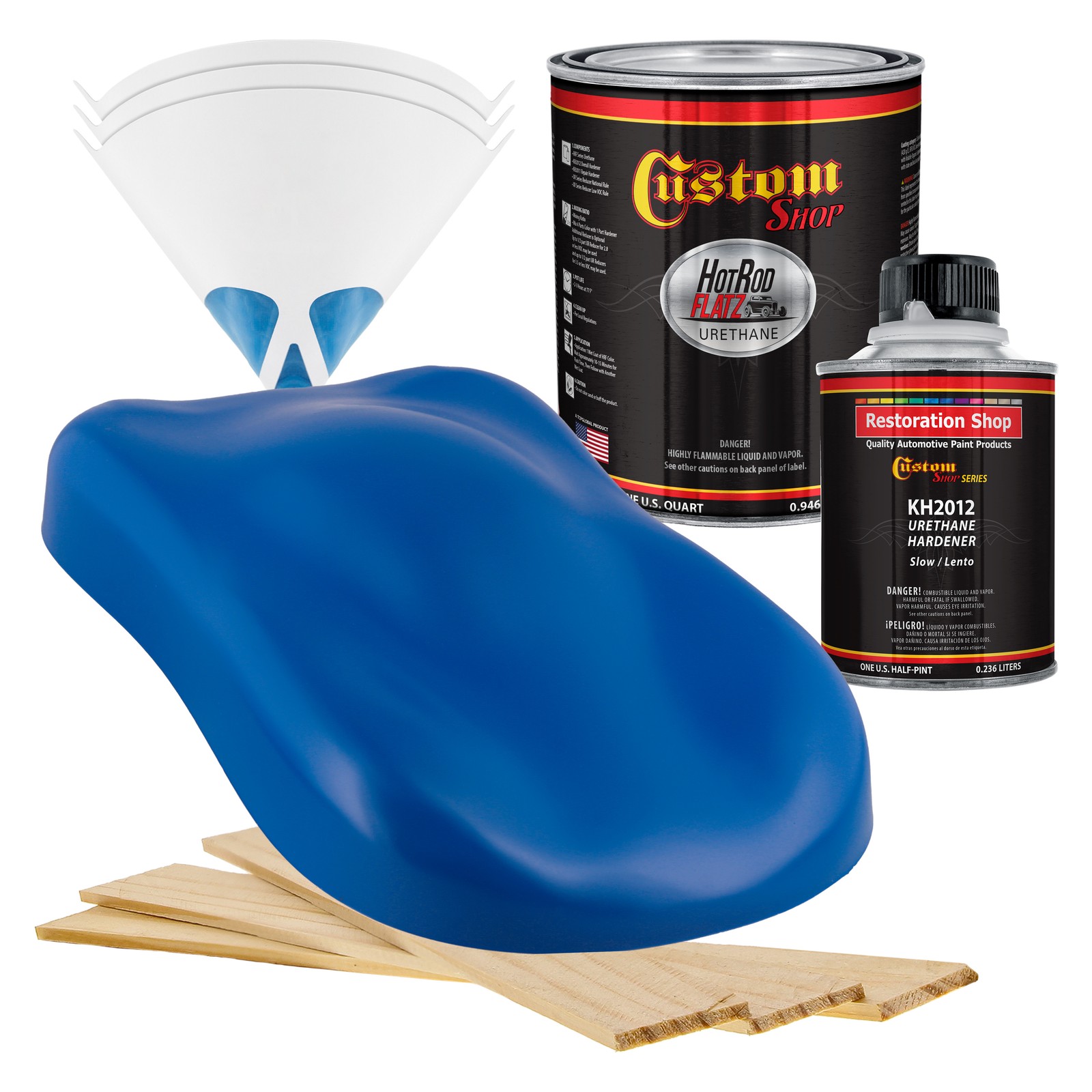 HOT ROD FLATZ Reflex Blue Urethane Auto Paint Kit for Cars