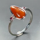 Fine Art Natural Jade Ring 925 Sterling Silver Size 7.75 /R473757