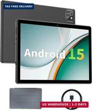 aiprotablet Tablet 10 inch Android 15 Tablets, 12GB RAM 64GB ROM 1TB Expand, Qua