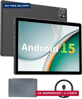 aiprotablet Tablet 10 inch Android 15 Tablets, 12GB RAM 64GB ROM 1TB Expand, Qua