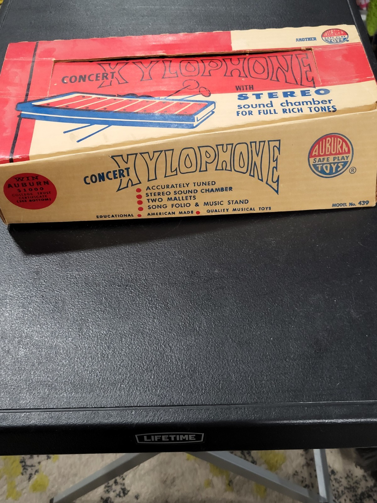 RARE OLD VINTAGE AUBURN #439 CONCERT  STEREO SOUND XYLOPHONE MINT IN PACKAGE
