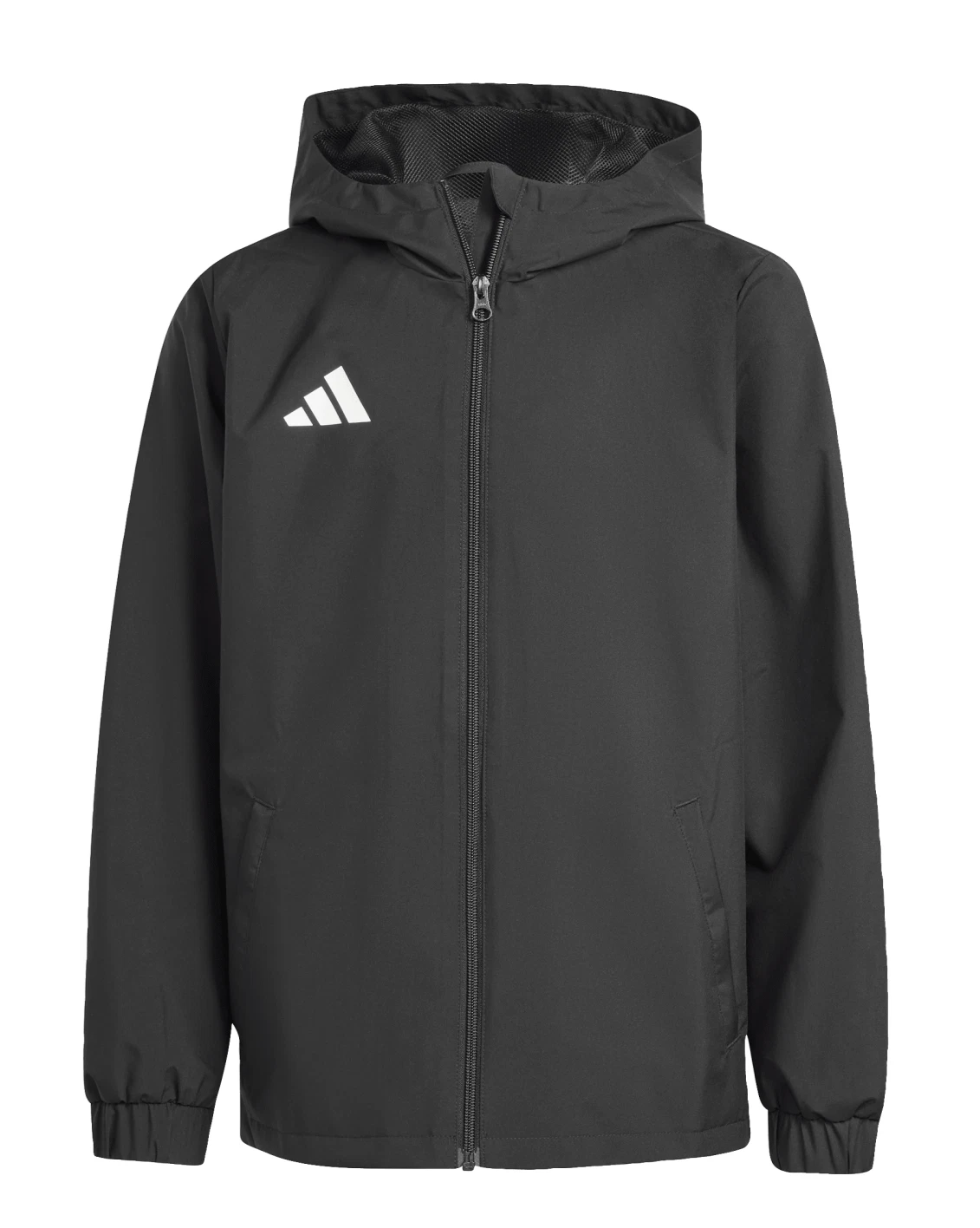 Adidas Boys Girls Entrada 26 All Weather Rain Jacket Coat Wind Stopper Junior