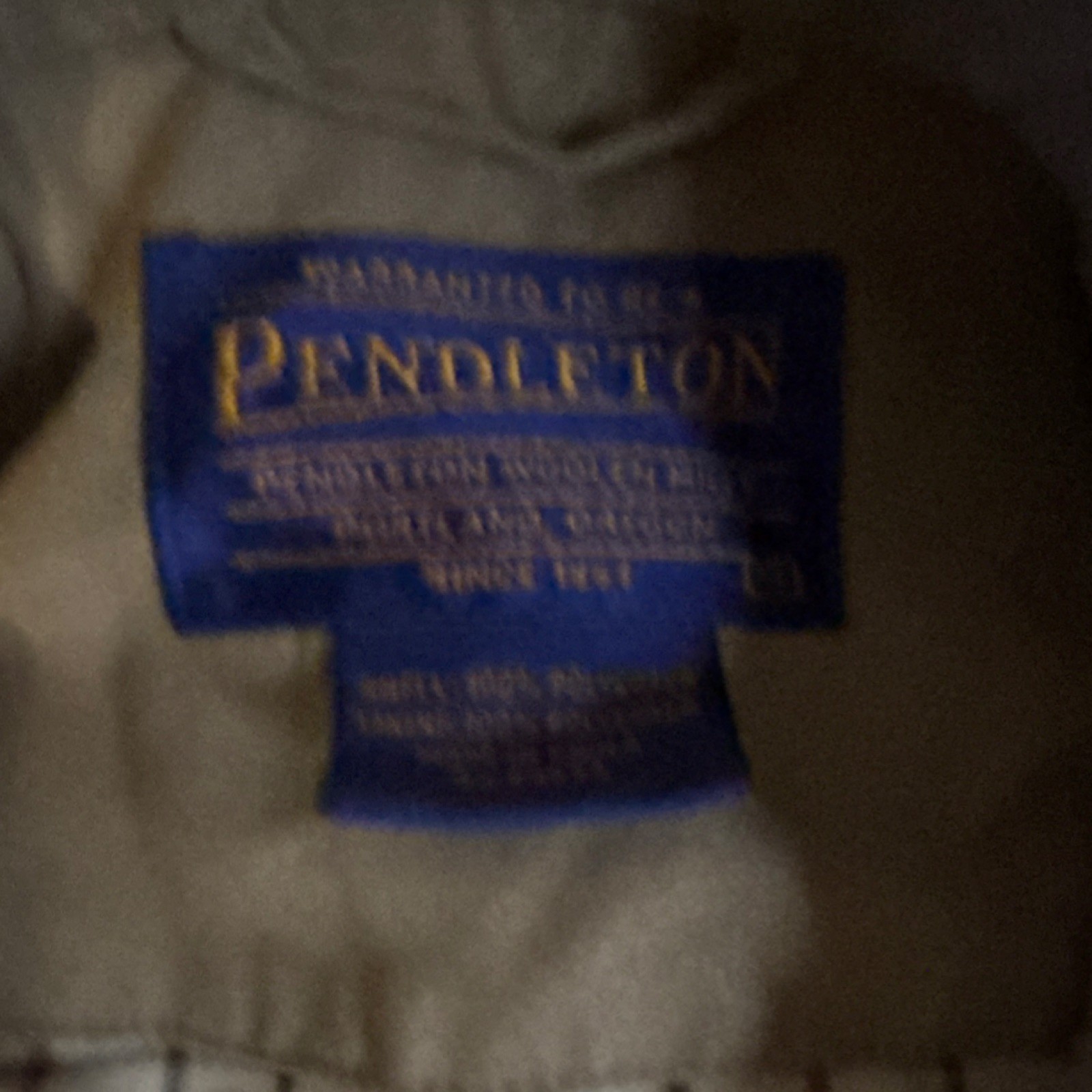 Pendleton Men's Jacket Beige Zip Button Closure L… - image 2