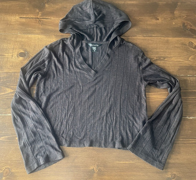 Athleta Women's Harmony Pose Hoodie Sz XS Mahogany Heather Oversized Athleisure