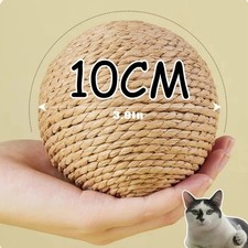 Interactive Sisal Cat Ball Toy Scratcher Chew Teeth Cleaning Pet Toy