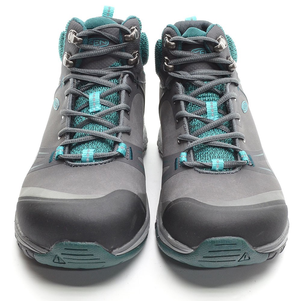 Scarpe da trail donna KEEN Sedona Pulse Mid punta alluminio 5 5 M grigie nuove con scatola