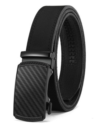 CHAOREN Mens Belt Leather Ratchet Belt - Customizable Fit, Effortless Style (...