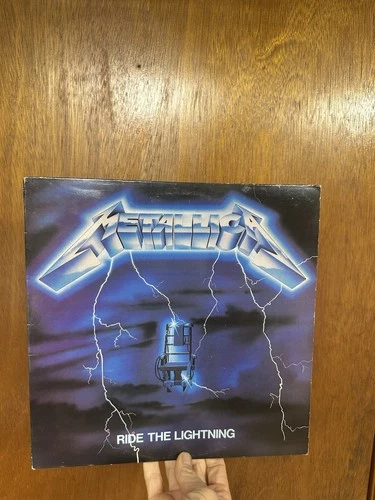 Metallica Ride the Lightning LP Vinyl 12" Megaforce Records Heavy Metal 1984