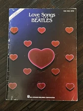 Love Songs of the Beatles: Piano Vocal Guitar Hal Leonard 1987 Songbook Play