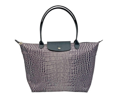 LONGCHAMP LE PLIAGE CROC PRINT TOTE - LARGE