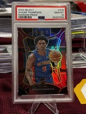 2023-24 Panini Select - Ausar Thompson Rookie RC #316 Maroon Prizm /175 PSA 10