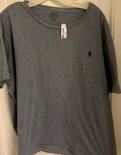 Polo Ralph Lauren Men XXL Blue 100  Cotton S/S Crew Tee Shirt NWT F648 