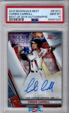 Corbin Carroll Auto 2019 Corbin Carroll Best Of 2019 Autographs #B19CC PSA 10