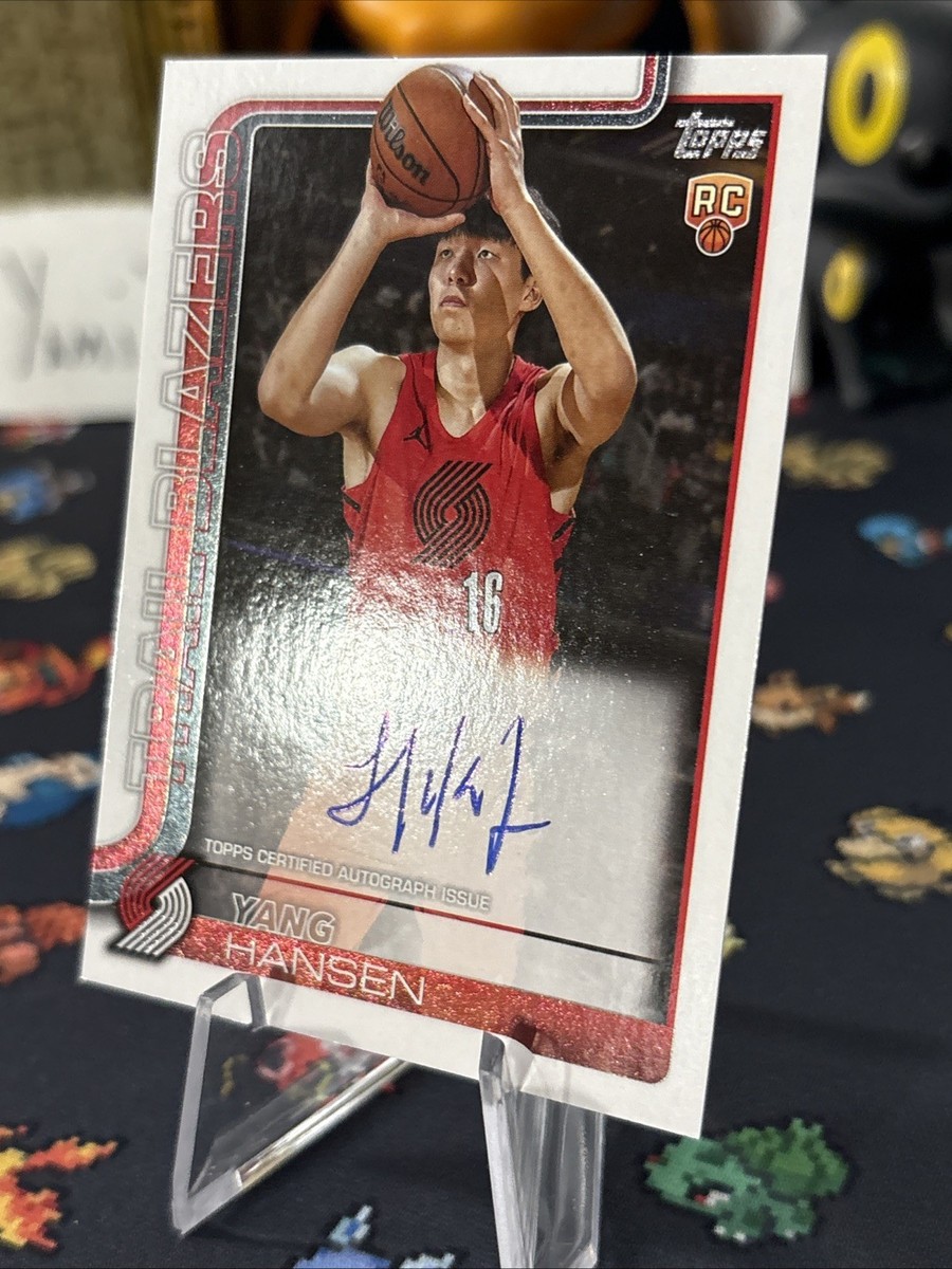 2025-26 Topps Yang Hansen Rookie Auto #TFRR-YH Trailblazers RC On