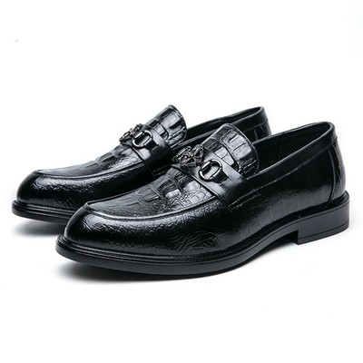 Lightweight Leather Business Casual Shoes Men's Formal Oxford Flat Dress Shoes