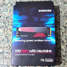 Samsung 990 PRO w/ Heatsink PCIe 4.0 NVMe M.2 Internal SSD 7450MB/s