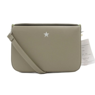 Beaure Ray BEAMS Square Schultertasche Rindsleder grau One Point Star /UO