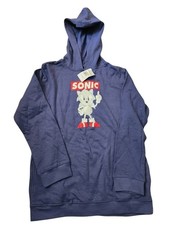 Sonic the Hedgehog Hoodie Blue Kids Size XL Brand New Sega