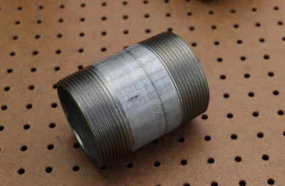 STAINLESS STEEL 316 SS 3'' X 4-1/2'' SCH 40 BARREL PIPE NIPPLE THREADED 