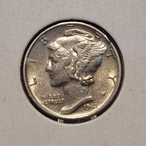1941 P Mercury Dime BU Slider 90% Silver