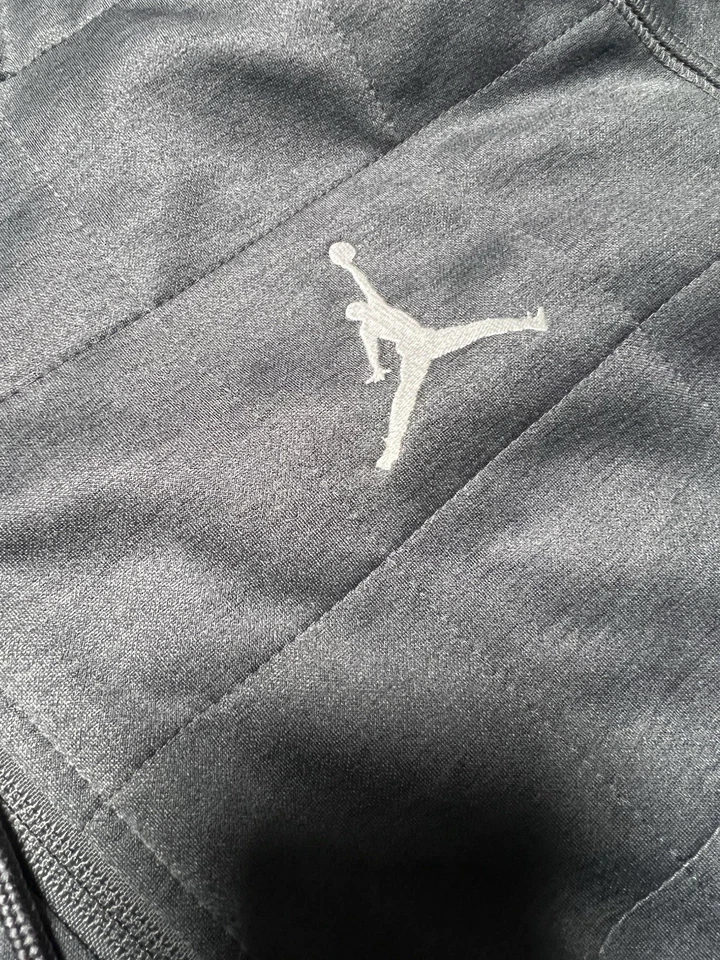 Jordan Therma-FIT Men's Full-Zip Hooded Fleece Track Jacket Gray L - Image 2 of 4