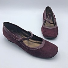 Naturalizer 129840900 Women Maroon Mary Jane Low Heel Shoe Size 9M Pre Owned