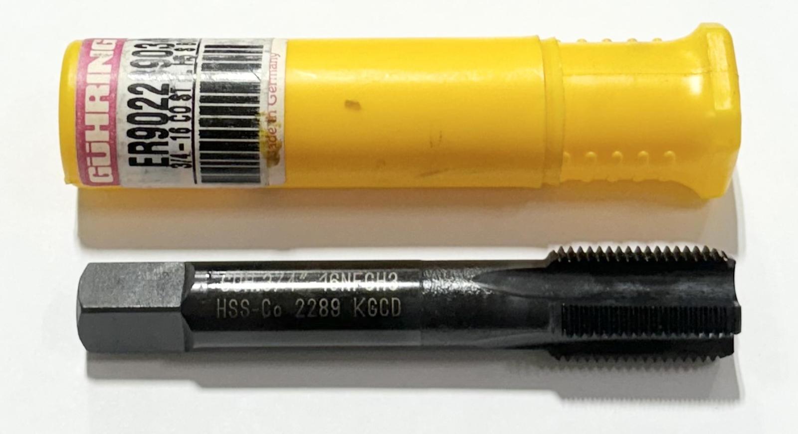 GUHRING 3/4"-16 Cobalt Tap Straight Flute H5 Semi-Bottoming Tap