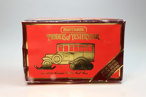 Matchbox Models Of Yesteryear 1923 Scania Vabis Yellow Mail Truck Diecast Toy - Picture 3 of 18