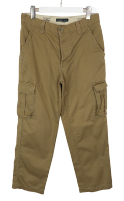 DOCKERS  Trousers Men's W33/L30 Button Fly Brown Regular Fit Chino Casual