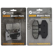 NICHE Brake Pad Set for Harley-Davidson Low Rider Deluxe Complete Semi-Metallic